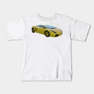 Lamborghini - Yellow - Exotic Cars Kids T-Shirt